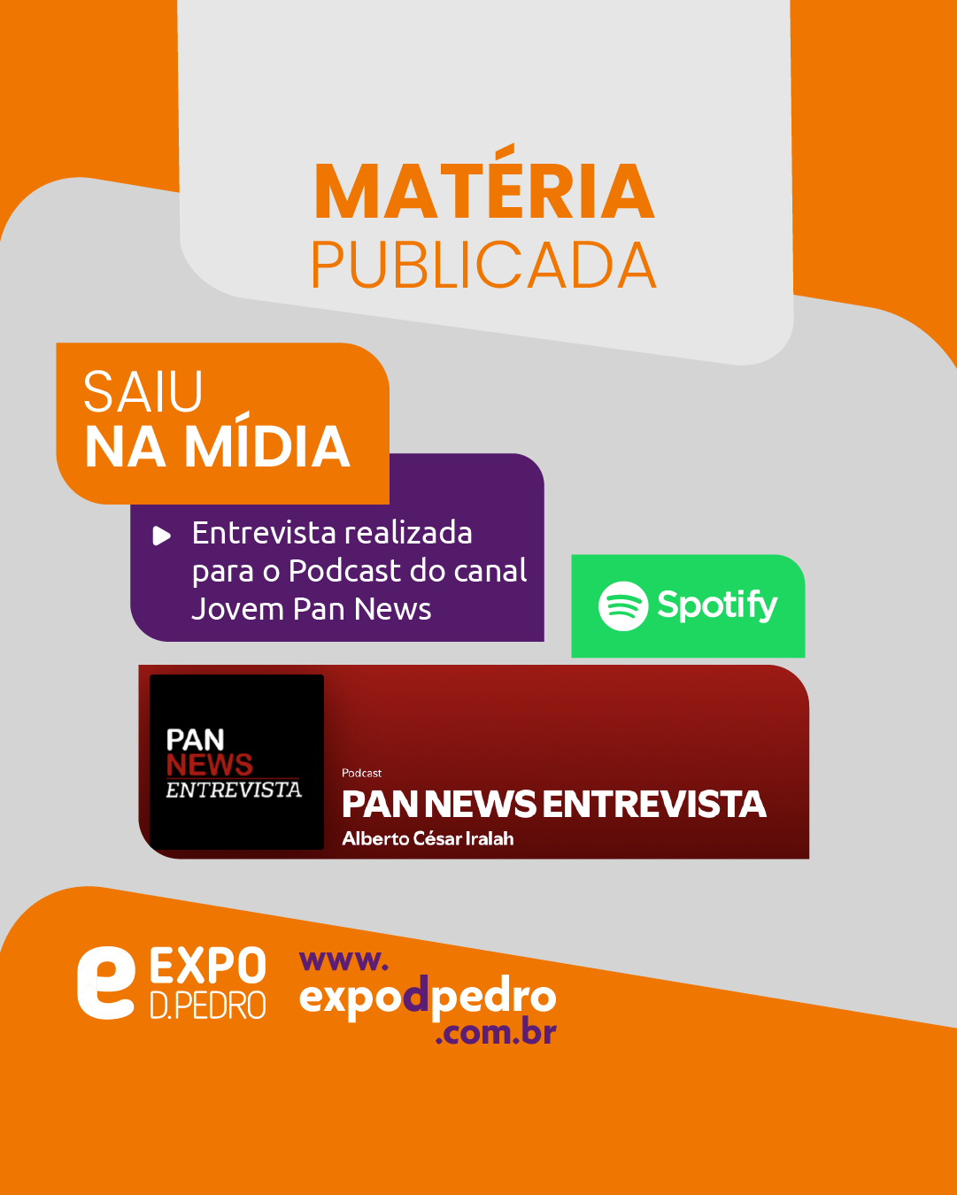 Ilustração - Fomos destaque no podcast do Jovem Pan News